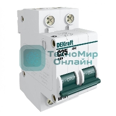 Выключатель автоматический модульный DEKraft 2п C 6А 4.5кА ВА-101 11064DEK