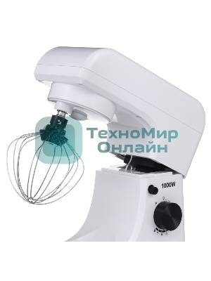 Миксер планетарный Hyundai HYM-S4451 1000 Вт, белый/черный