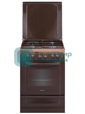 Плита комбинированная Gefest ПГЭ 6110-020301 коричневый, конфорок 3 газовых и 1 электрическая, духовка 52 л, 60 см x 85 см x 60 см