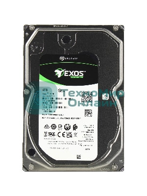 Жесткий диск Seagate HDD 4Tb 7200rpm Exos 7E10 512N (3.5'/ SATA 6Gb/s )
