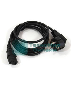 Кабель компьютер-розетка 220V (EURO) VDE 1,8 м 3G0,75мм2 VCOM CE021-O, оранжевый