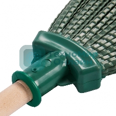 Метла Сибртех полипропиленовая 295 х 255 мм веерная, с черенком