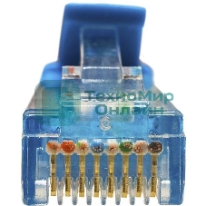 Патч-корд Suprlan 10-0147 UTP RJ-45 вил.-вилка RJ-45 cat.5e 1м синий LSZH 24AWG