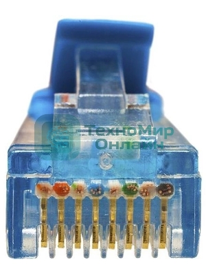 Патч-корд Suprlan 10-0147 UTP RJ-45 вил.-вилка RJ-45 cat.5e 1м синий LSZH 24AWG