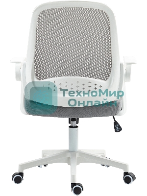 Кресло компьютерное Cactus CS-WMC212-GY белый/серый, сетка/ткань