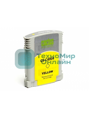 Картридж струйный Cactus CS-C4909 №940 желтый (30 мл) для HP OfficeJet PRO 8000/8500