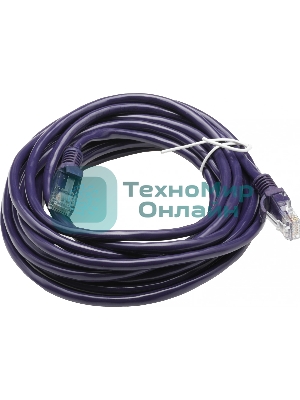 Патч-корд UTP Cablexpert cat.5e, 5м, литой, многожильный, фиолетовый