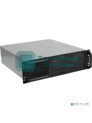 Корпус Procase RE306-D3H9-C-48 3U server case,3x5.25+9HDD,черный,без блока питания,глубина 480мм,MB CEB 12