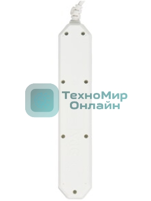 Сетевой фильтр ЭРА USF-5es-3m-W, 3 м, белый