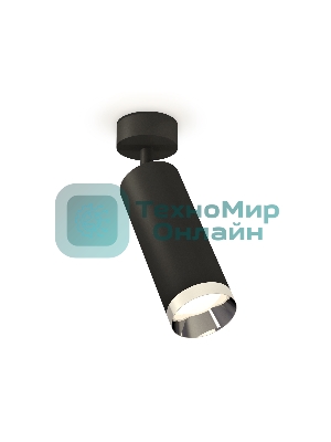 Светильник Ambrella Light XM6343003 SBK/PSL черный песок/серебро полированное MR16 GU5.3 (A2210, C6343, N6132)