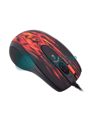 Мышь проводная A4Tech XL-750BK черный/красный, 3600 dpi, USB, кнопки - 7