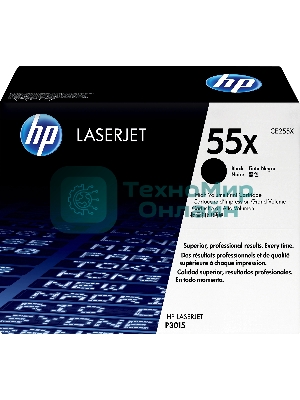 Картридж лазерный HP CE255X черный для LaserJet P3015/P3015d/P3015dn/P3015x 12500 стр.