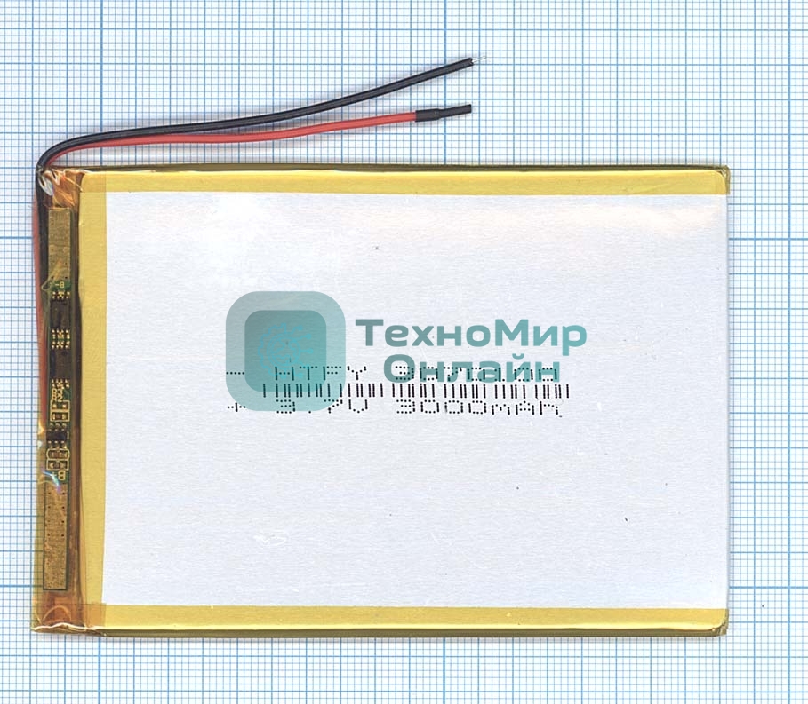 Аккумулятор Li-Pol (батарея) 3x70x100мм 2pin 3.7V/3000mAh