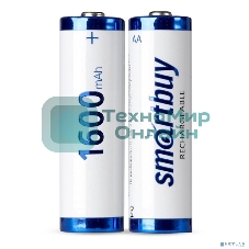 Аккумулятор NiMh Smartbuy SBBR-2A02BL1600 AA/2BL 1600 mAh (24/240) (2шт. в уп-ке)