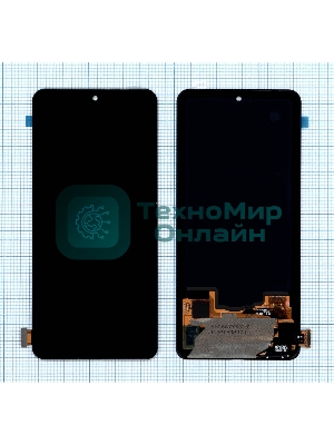 Дисплей для Xiaomi Redmi K40, K40 Pro, Mi 11i, Poco F3 в сборе с тачскрином (OLED) черный