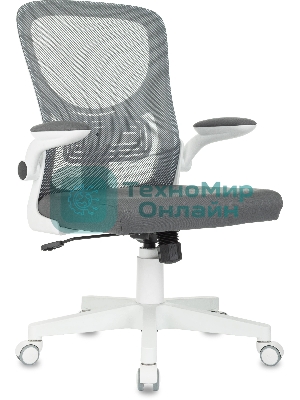 Кресло Бюрократ ASTER N-W TW-04 Neo Grey темно-серый, сетка/ткань, 120 кг, механизм качания