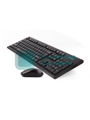 Комплект клавиатура+мышь A4Tech 3000NS беспроводной, USB, 1200 DPI, чёрный