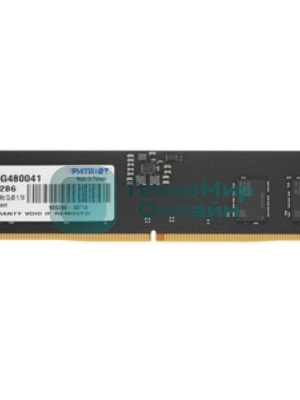 Оперативная память Patriot, DDR5, 8GB (1x8 GB), 4800 MHz, CL40, SO-DIMM