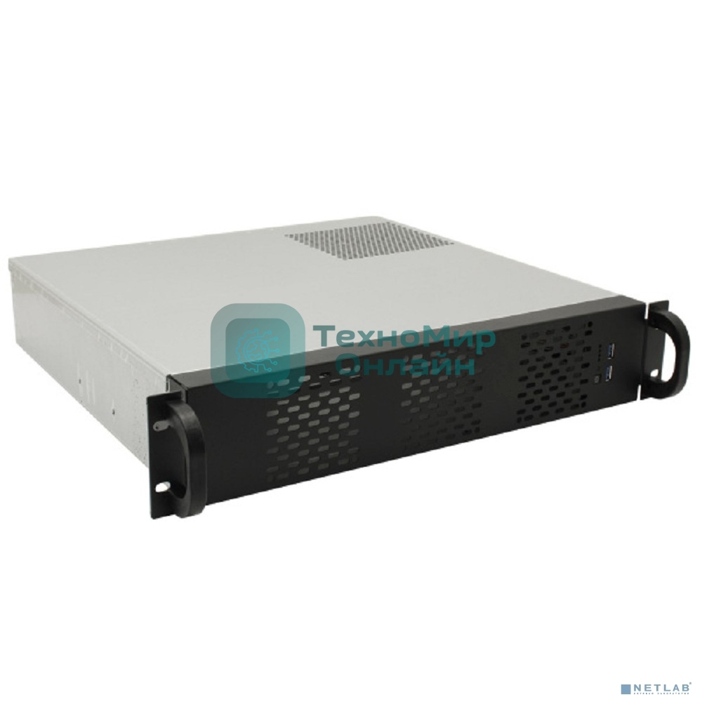 Корпус Procase 2U420-04 (2U Rack server case, черный, без блока питания(PS/2), глубина 420мм, MB 9.6
