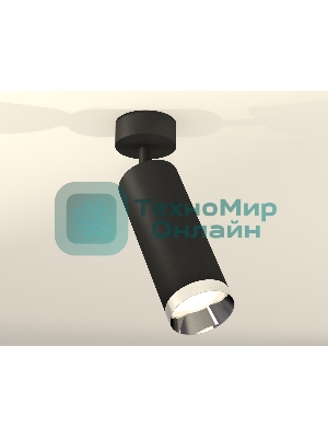 Светильник Ambrella Light XM6343003 SBK/PSL черный песок/серебро полированное MR16 GU5.3 (A2210, C6343, N6132)