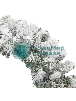 Заснеженный еловый венок Neon-night Ø 60 см, ПВХ