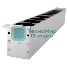 Блок розеток ЦМО Rem-32 с авт., 6 Schuko, 32А, алюм., 19