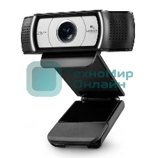 Веб-камера Logitech C930s Pro HD 1920x1080, 30 кадр/с, USB Type-A, микрофон (2 шт, шумоподавление), шторка приватности, автоматическая фокусировка, автоосвещение, универсальное крепление