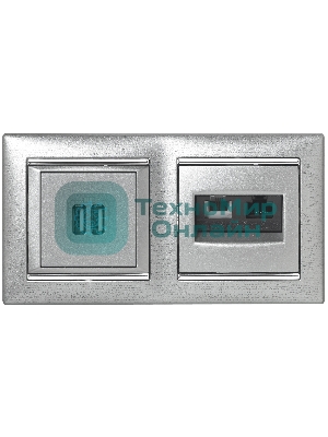 Розетка 2-ая USB 770270 Legrand Valena Алюминий