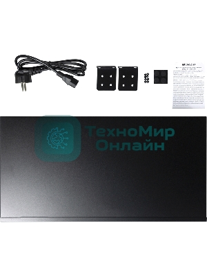 Коммутатор неуправляемый PoEORIGO OS1218P/190W/A1A 16x100Base-TX PoE+, 2x1000Base-T, PoE-бюджет 190 Вт, корпус металл
