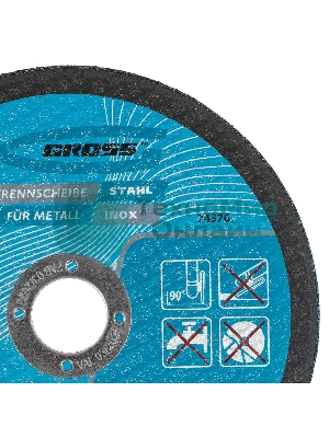 Круг отрезной по металлу Gross 150 х 1,6 х 22,2 мм, WA46TBF