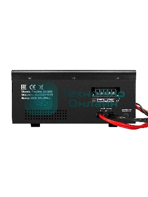 Комплект Источник бесперебойного питания EX296003RUS + батарея 55Aч EX285667RUS 4шт (инвертор, синус, для котла, настенный) ExeGate FineSine SX-3000.LCD.AVR.2SH.T <3000VA/2100W, чистая синусоида, цветной LCD-дисплей, AVR, 2*Schuko+клеммы, линейно-интерактивный, крепление настенное, черный> + батарея ExeGate DTM 1255 (12В, 55А·ч) 4шт