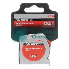 Рулетка MTX Chrom, 2 м x 13 мм, хромированный корпус