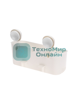 Полка для ванной комнаты HALSA HLS-F-103W на вакуумной присоске, прямая