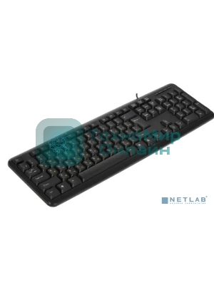 Клавиатура проводная Professional Standard LY-331L2-OEM (USB, полноразмерная, влагозащищенная, 104кл., Enter большой, длина кабеля 2,2м, черная, brown box)