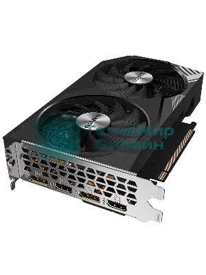 Видеокарта Gigabyte GV-N3060WF2OC-12GD (V2.0) PCIE16 12288Mb 192 GDDR6 1792/15000 HDMIx2 DPx2 HDCP Ret