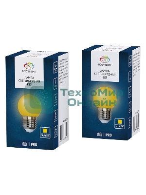 Лампа светодиодная Neon-night d-45 3 LED 1Вт шар E27 25лм 220В