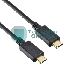 Кабель Buro PD15W USB Type-C (m) USB Type-C (m) 1м черный