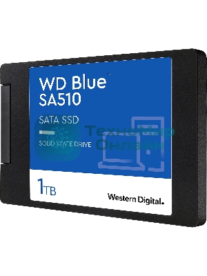 Накопитель SSD WD Blue SA510 WDS250G3B0A, 250Gb, SATA III, 2.5