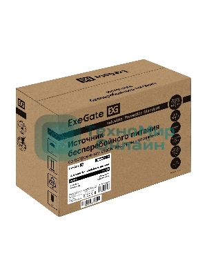 Источник бесперебойного питания ExeGate SpecialPro UNB-500.LED.AVR.4C13 500VA/300W, LED, AVR, 4*C13, черный