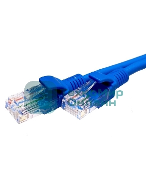 Патч-корд Suprlan 10-0149 UTP RJ-45 вил.-вилка RJ-45 cat.5e 3м синий LSZH 24AWG