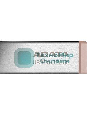 Флешка USB ADATA UR350 (UR350-128G-RSR/BG), 128Gb, USB 3.2, R/W 100/15, серебристый/коричневый