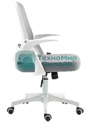 Кресло компьютерное Cactus CS-WMC212-GY белый/серый, сетка/ткань