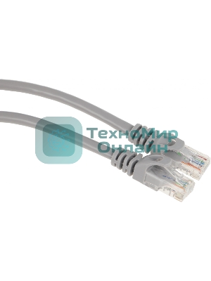 Патч-корд Premier NA102-UTP-C6-2M 10 Гбит/с UTP 4 пары cat.6 CCA molded 2м серый RJ-45 (m)-RJ-45 (m)