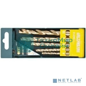 Сверла по металлу FIT IT HSS, титановое покрытие, набор 13 шт. 34217