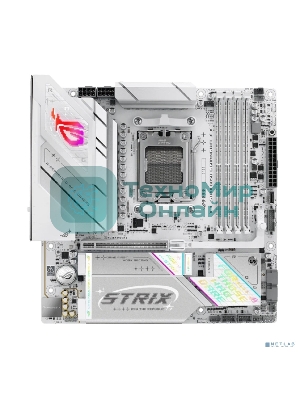 Материнская плата Asus ROG STRIX B850-G GAMING WIFI, AM5, AMD B850, 4xDDR5, 2xSATA, 4xM.2, 1xPCIe 5.0 x16, 1xHDMI, 1xDP, 1x2.5Gb LAN, Wi-Fi 7, Bluetooth 5.4, 1xUSB-C 20Gbps, 1xUSB-C 10Gbps, 2xUSB-A 10Gbps, 4xUSB-A 5Gbps, 2xUSB-A 2.0, 2x3.5 мм, 7.1, mATX