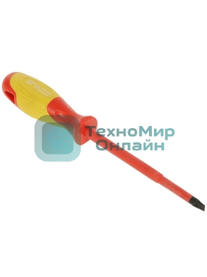 Отвертка Gross 12945 диэлектрическая sl8х150мм crmo до 1000в двухкомпонентная рукоятка