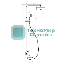 SUS125BL-009DK Душевая система, ø35