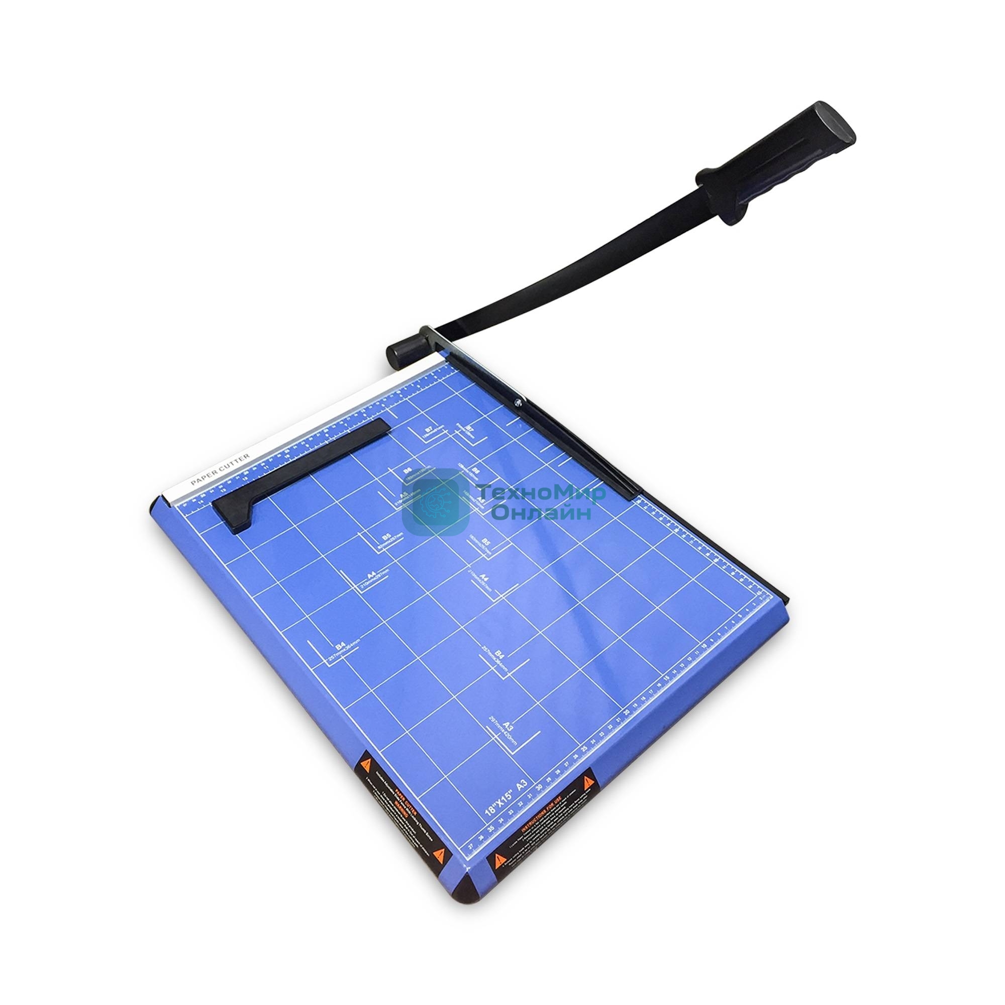 Резак сабельный ГЕЛЕОС РС A3-2, А3, 11-12 листов (70г/м2), прижим механич., длина реза 460мм., корпус металл 