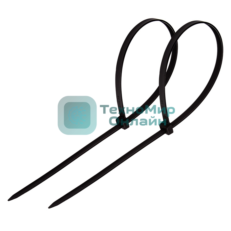 Хомут-стяжка кабельная нейлоновая PROconnect 400 x4,8 мм, черная, упаковка 100 шт.