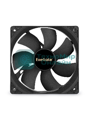 Вентилятор для корпуса ExeGate ExtraPower EP12025S3P черный, 120 мм, 1800 об/мин, 28 дБ, 3 pin